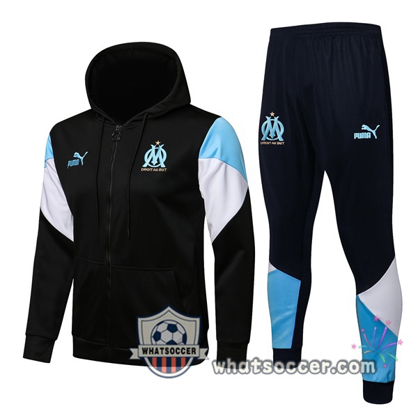 Marseille OM Black Hooded Jacket 2021-2022