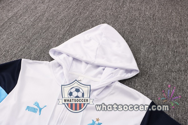 Marseille OM White Hooded Jacket 2021-2022
