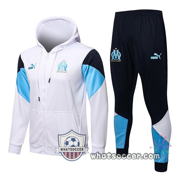 Marseille OM White Hooded Jacket 2021-2022