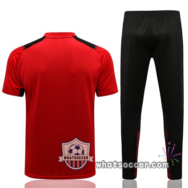 AC Milan Training T-Shirt + Pants Red 2021-2022