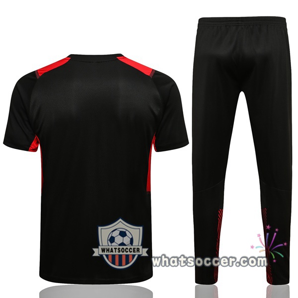 AC Milan Training T-Shirt + Pants Black 2021-2022