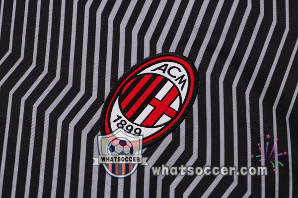 AC Milan Training T-Shirt + Pants Black 2021-2022