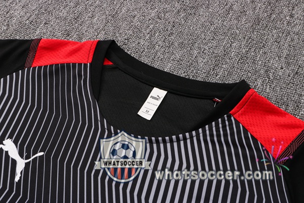 AC Milan Training T-Shirt + Pants Black 2021-2022