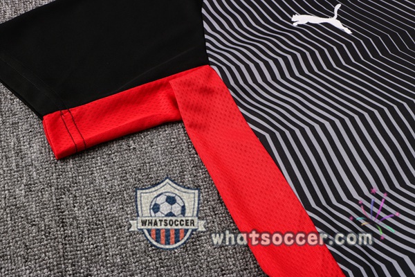 AC Milan Training T-Shirt + Pants Black 2021-2022