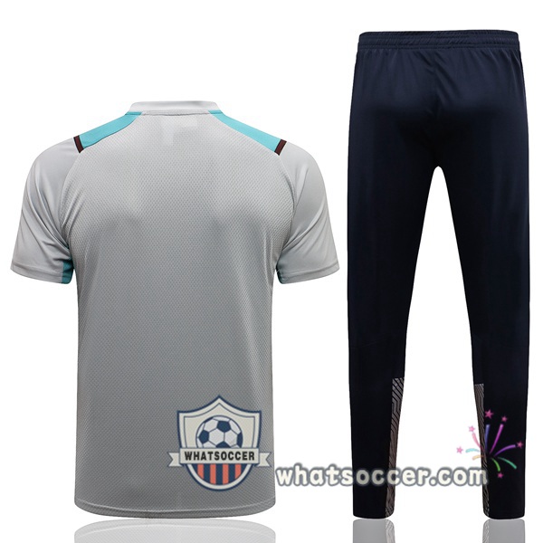 Manchester City Training T-Shirt + Pants Gray 2021-2022