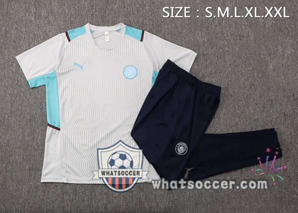 Manchester City Training T-Shirt + Pants Gray 2021-2022