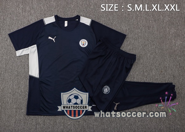 Manchester City Training T-Shirt + Pants Blue Royal 2021-2022