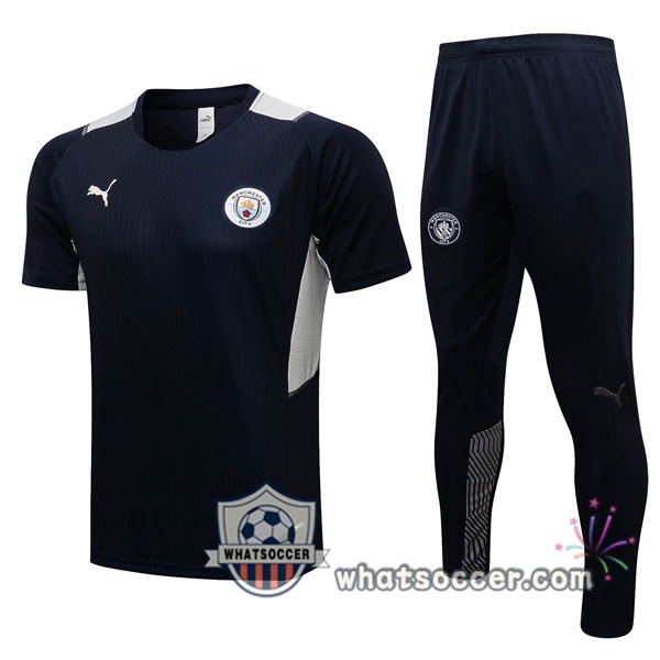 Manchester City Training T-Shirt + Pants Blue Royal 2021-2022