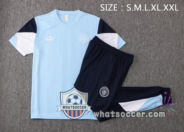 Manchester City Training T-Shirt + Pants Blue 2021-2022