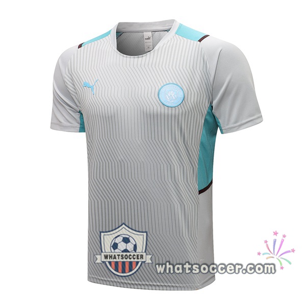 Manchester City Gray Training T-Shirts 2021-2022