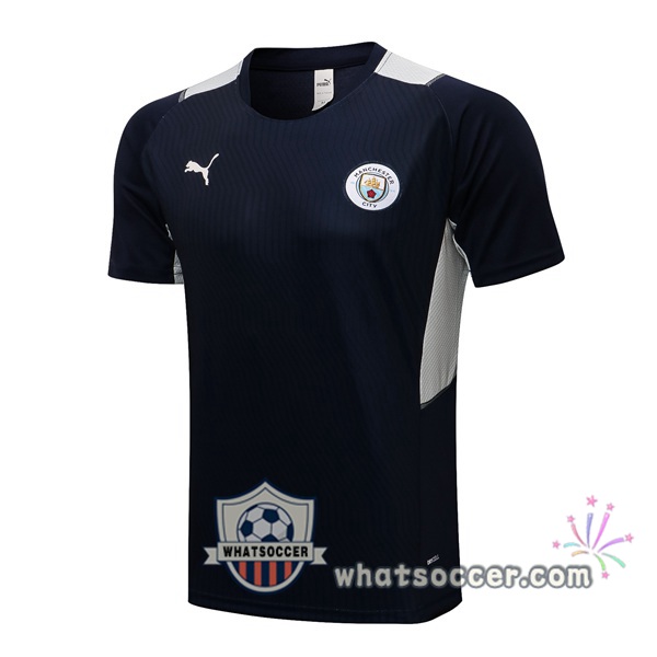 Manchester City Blue Royal Training T-Shirts 2021-2022