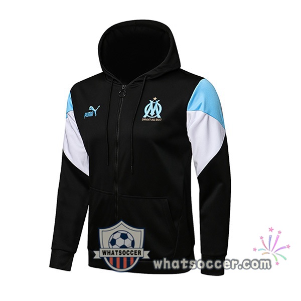 Marseille OM Black Hooded Jacket 2021-2022