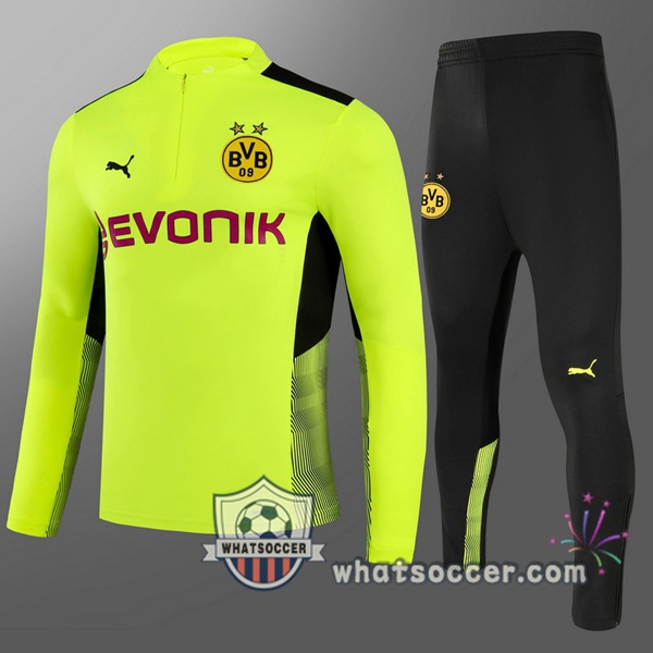 Dortmund BVB Kids Green Tracksuit 2021-2022