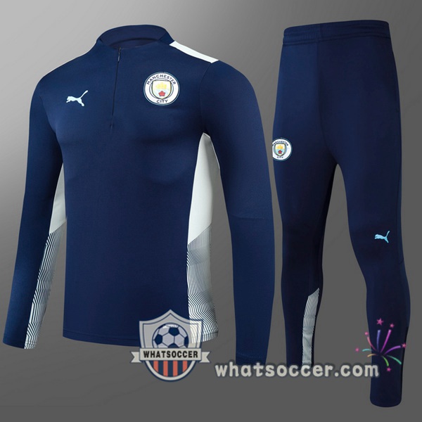 Manchester City Kids Blue Tracksuit 2021-2022