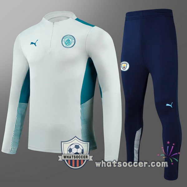 Manchester City Kids Gray Tracksuit 2021-2022
