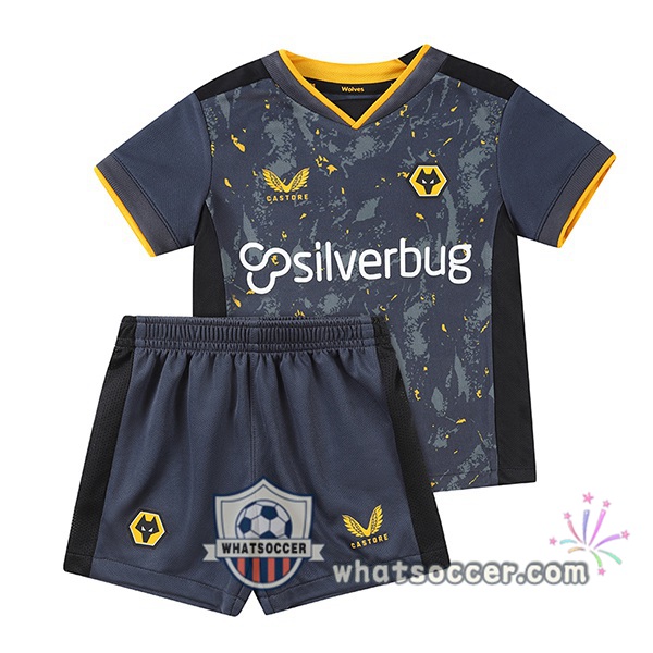 Wolves Kids Away Soccer Jerseys 2021-2022