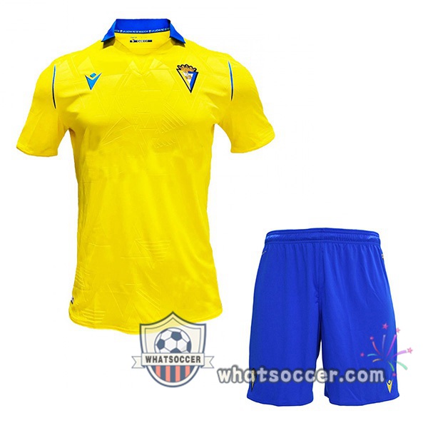Cadiz CF Kids Home Soccer Jerseys 2021-2022