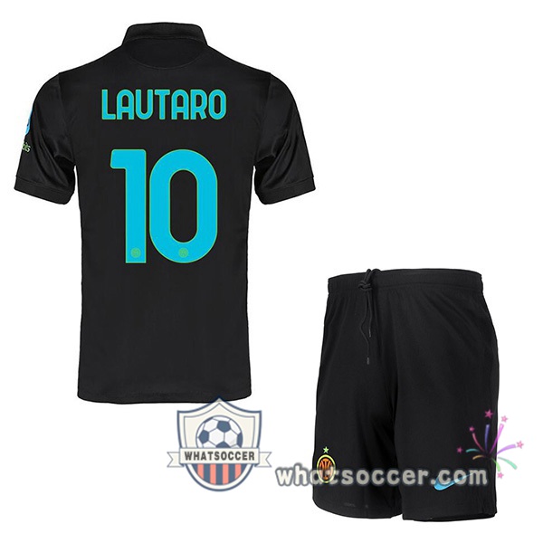 Inter Milan (LAUTARO 10) Kids Third Soccer Jerseys 2021-2022