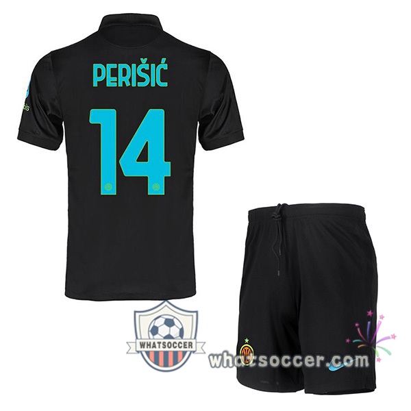 Inter Milan (PERIŠIĆ 14) Kids Third Soccer Jerseys 2021-2022