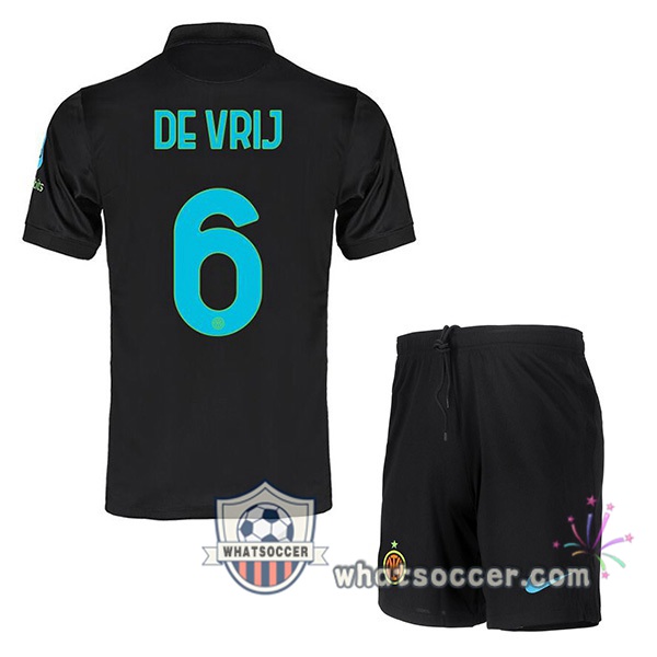 Inter Milan (DE VRIJ 6) Kids Third Soccer Jerseys 2021-2022
