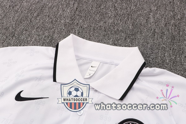 Training Polo Paris PSG + Pants White 2021-2022