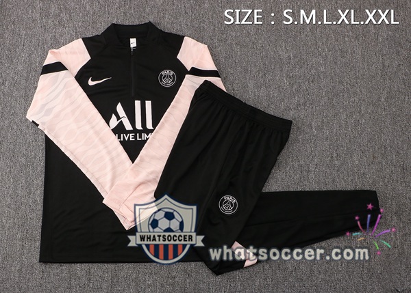 Paris PSG Black Rose Tracksuit 2021-2022