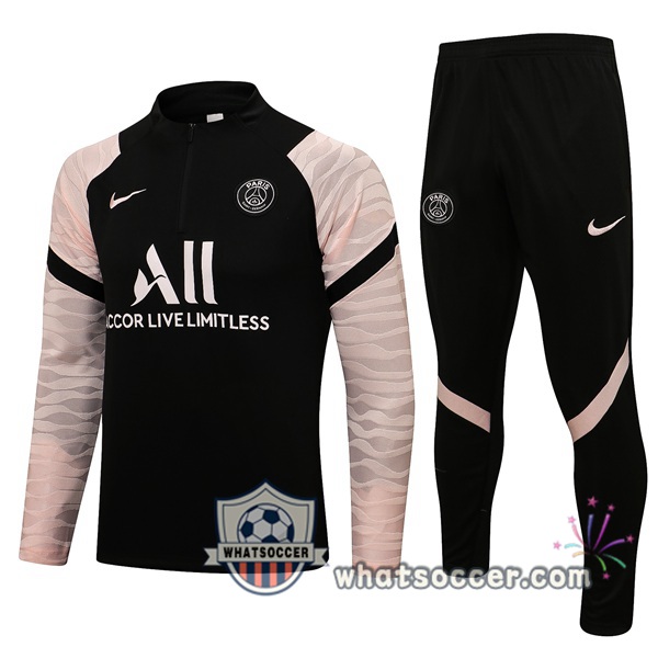 Paris PSG Black Rose Tracksuit 2021-2022