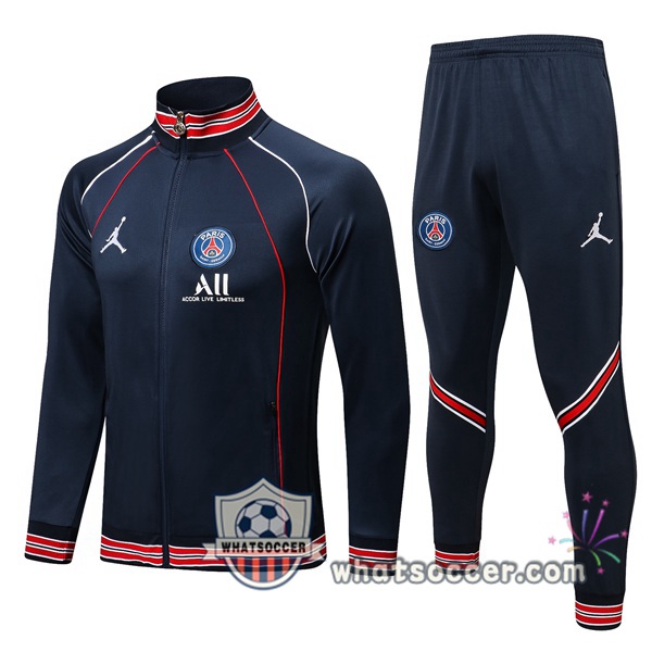 JORDAN Paris PSG Blue Royal Training Jacket 2021-2022
