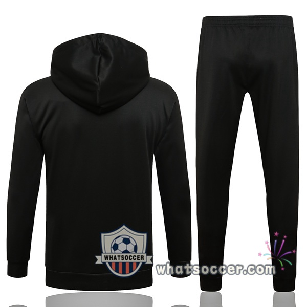 JORDAN Paris PSG Black Hooded Jacket 2021-2022