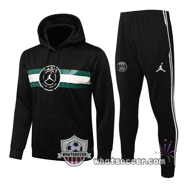 JORDAN Paris PSG Black Hooded Jacket 2021-2022