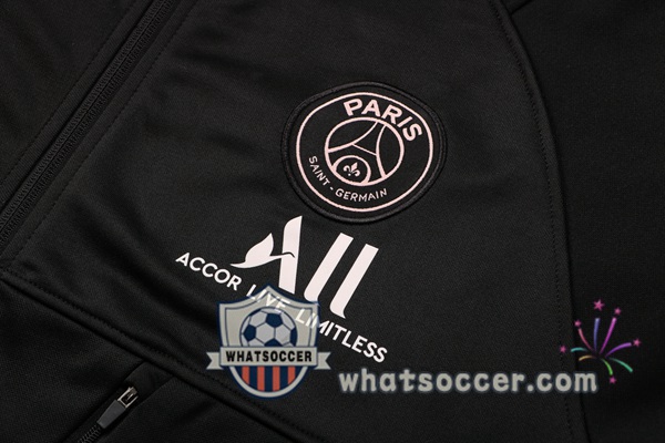 Paris PSG Black Hooded Jacket 2021-2022