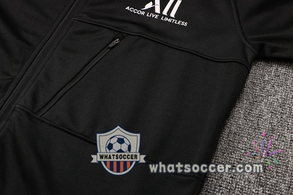 Paris PSG Black Hooded Jacket 2021-2022