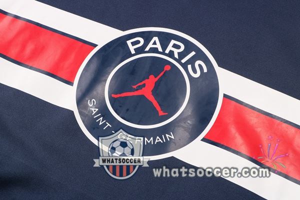JORDAN Paris PSG Blue Royal Hooded Jacket 2021-2022