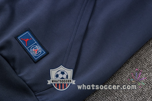 JORDAN Paris PSG Blue Royal Hooded Jacket 2021-2022