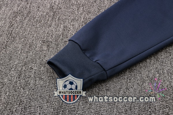 JORDAN Paris PSG Blue Royal Hooded Jacket 2021-2022