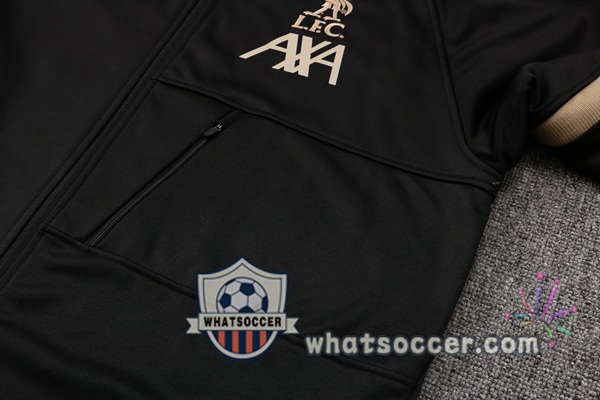 FC Liverpool Black Hooded Jacket 2021-2022