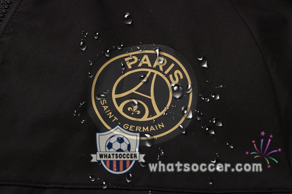 Paris PSG Black Windbreaker Hoodie 2021-2022