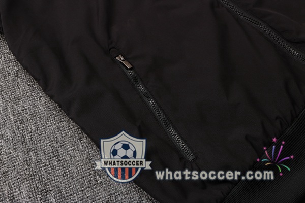 Paris PSG Black Windbreaker Hoodie 2021-2022