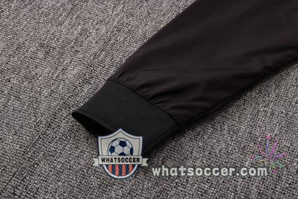 Paris PSG Black Windbreaker Hoodie 2021-2022