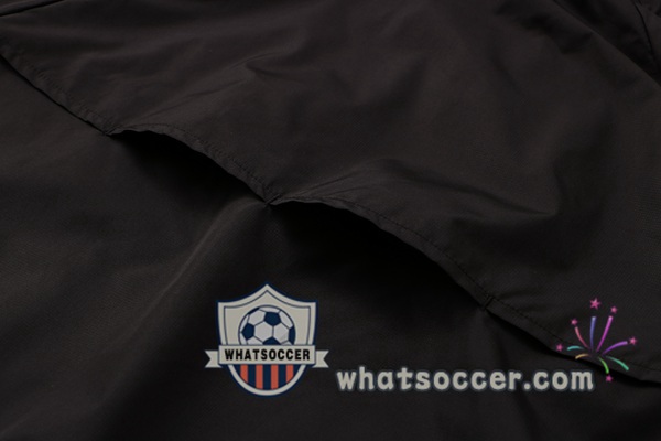 Paris PSG Black Windbreaker Hoodie 2021-2022