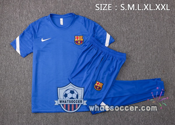 FC Barcelona Training T-Shirt + Pants Blue 2021-2022