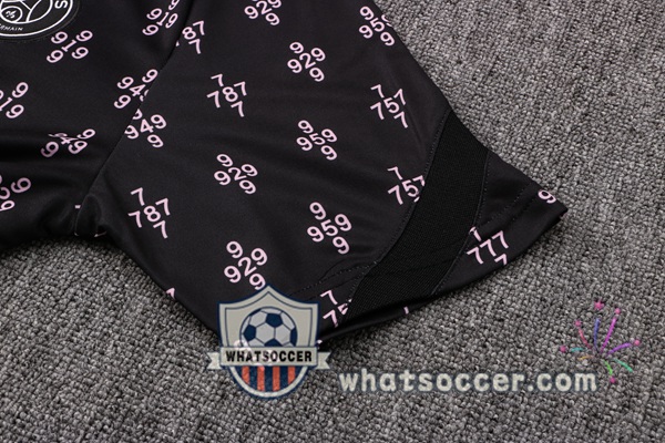 Paris PSG Training T-Shirt + Pants Black 2021-2022