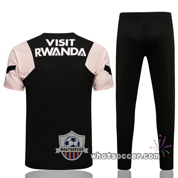 Paris PSG Training T-Shirt + Pants Black Rose 2021-2022
