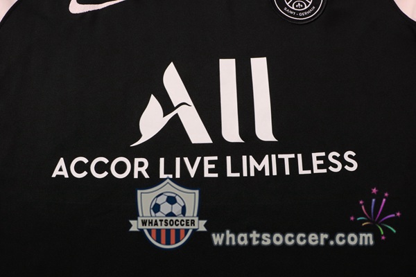 Paris PSG Training T-Shirt + Pants Black Rose 2021-2022