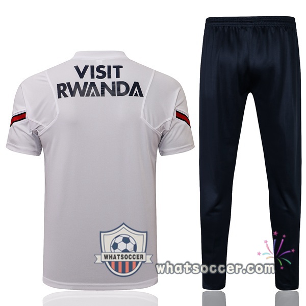 Paris PSG Jordan Training T-Shirt + Pants White 2021-2022