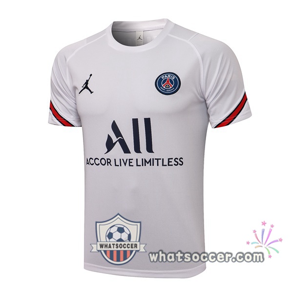 Paris PSG Jordan White Training T-Shirts 2021-2022