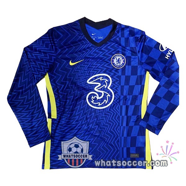 FC Chelsea Home Long Sleeve Blue Soccer Jerseys 2021-2022