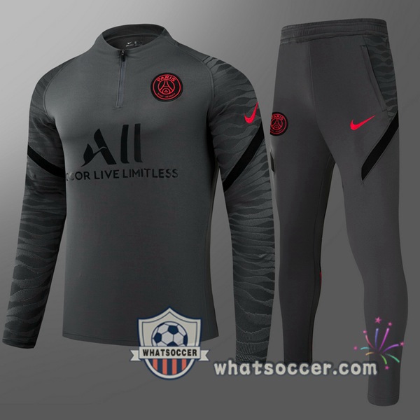 Paris PSG Kids Black Tracksuit 2021-2022