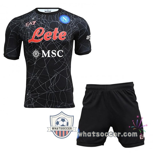 SSC Napoli Kids Limited Edition Halloween Soccer Jerseys 2021-2022