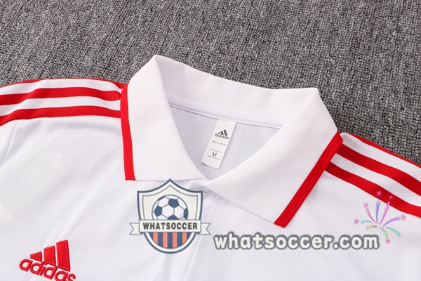 Training Polo Manchester United + Pants White 2021-2022
